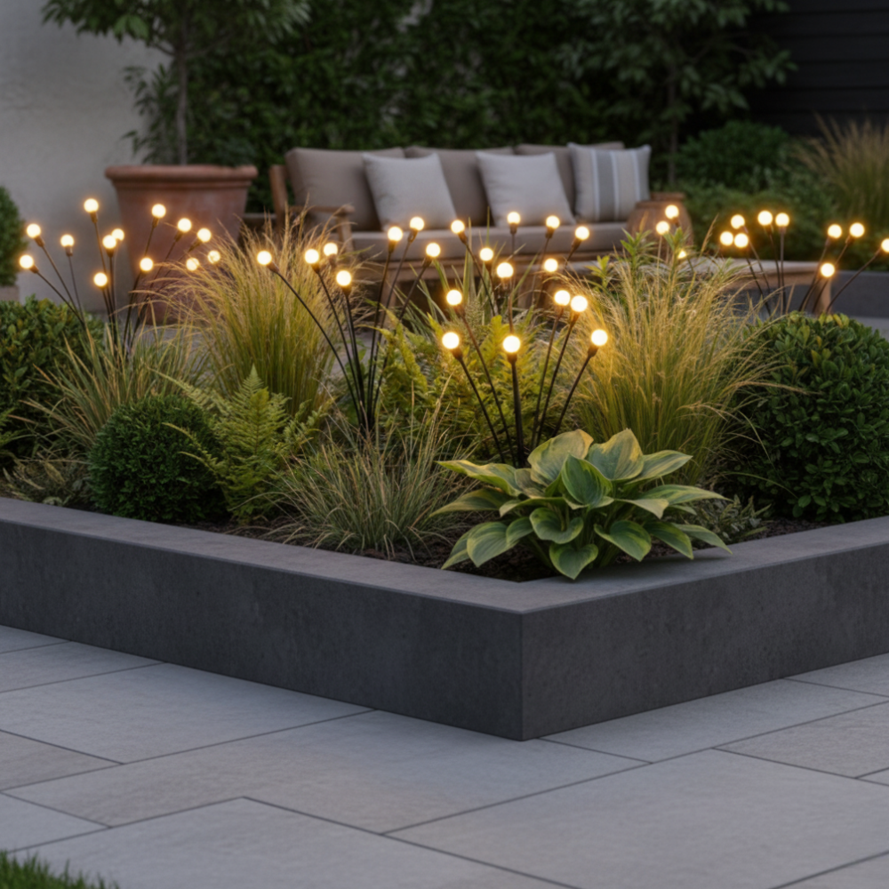 Solar Garden Lights Solar-Powered IP65 Waterproof 120 Lumens