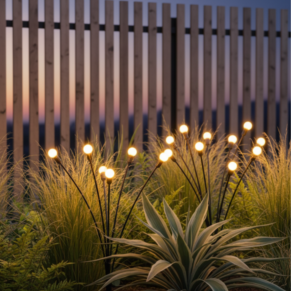 Solar Garden Lights Solar-Powered IP65 Waterproof 120 Lumens