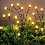 Solar Garden Lights Swaying Firefly Effect Stainless Steel