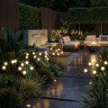 Solar Garden Lights Swaying Motion Warm LED Weather-Resistant