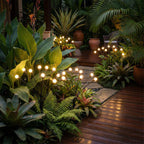 Solar Garden Lights Swaying Motion Warm LED Weather-Resistant