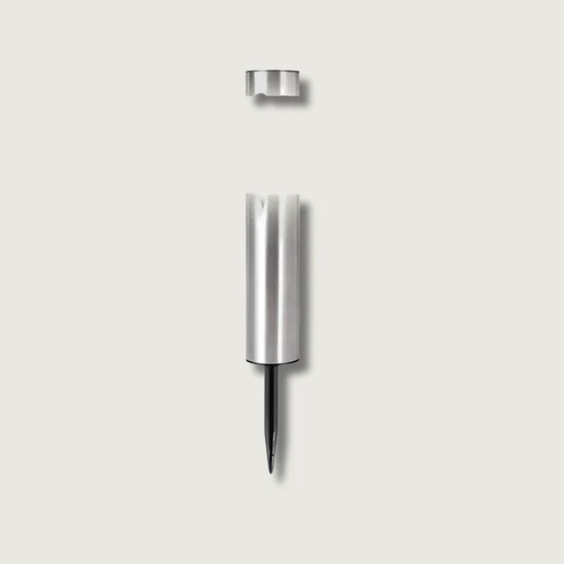 Solar Garden Path Light Dusk-to-Dawn Stainless Steel & Glass