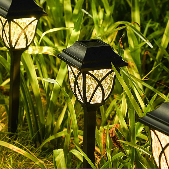 Solar Garden Path Lights Bright White Waterproof