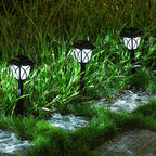 Solar Garden Path Lights Bright White Waterproof