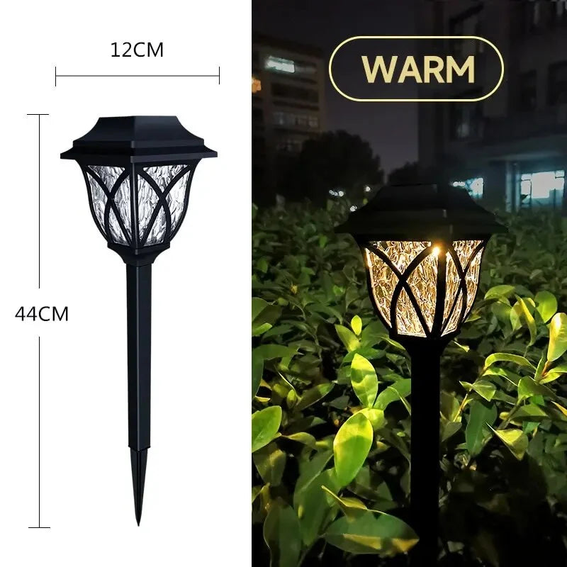 Solar Garden Path Lights Bright White Waterproof