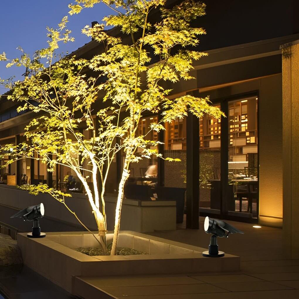 Solar Garden Spotlight Adjustable Head RGB & Warm White