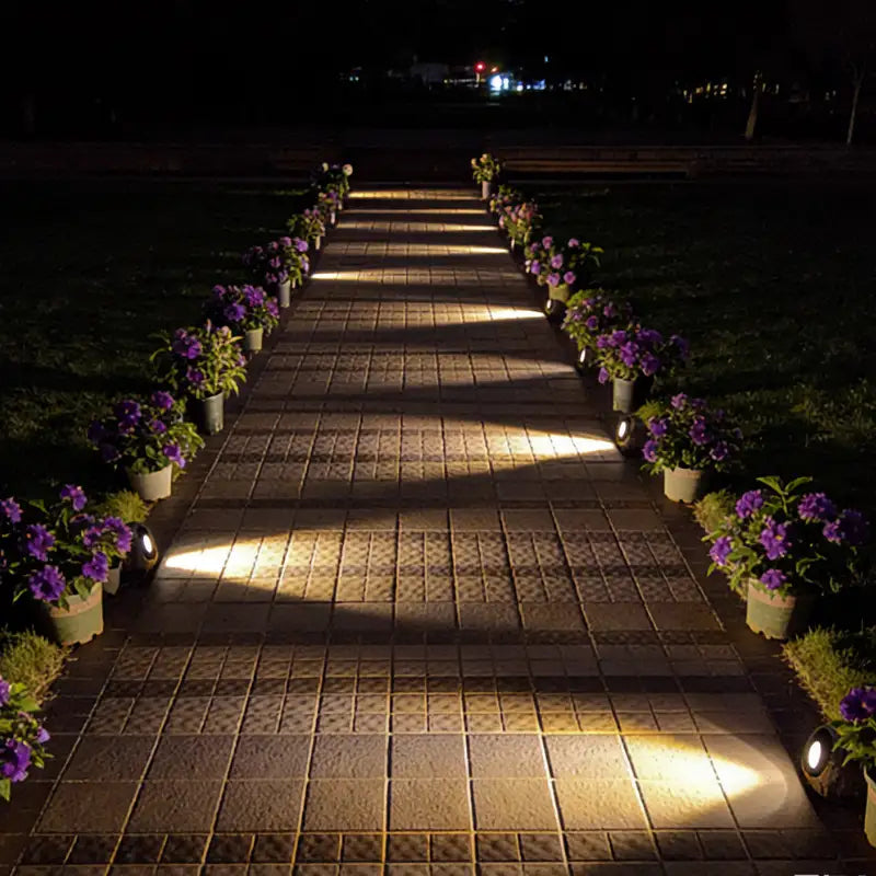 Solar Garden Spotlight Natural Stone Waterproof 10 Hour