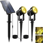 Solar Garden Spotlight Warm & Cool White IP65 Weatherproof