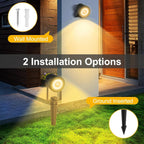 Solar Garden Spotlight Warm & Cool White IP65 Weatherproof
