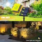 Solar Garden Spotlight Warm & Cool White IP65 Weatherproof