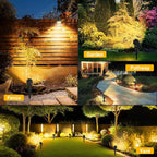 Solar Garden Spotlight Warm & Cool White IP65 Weatherproof
