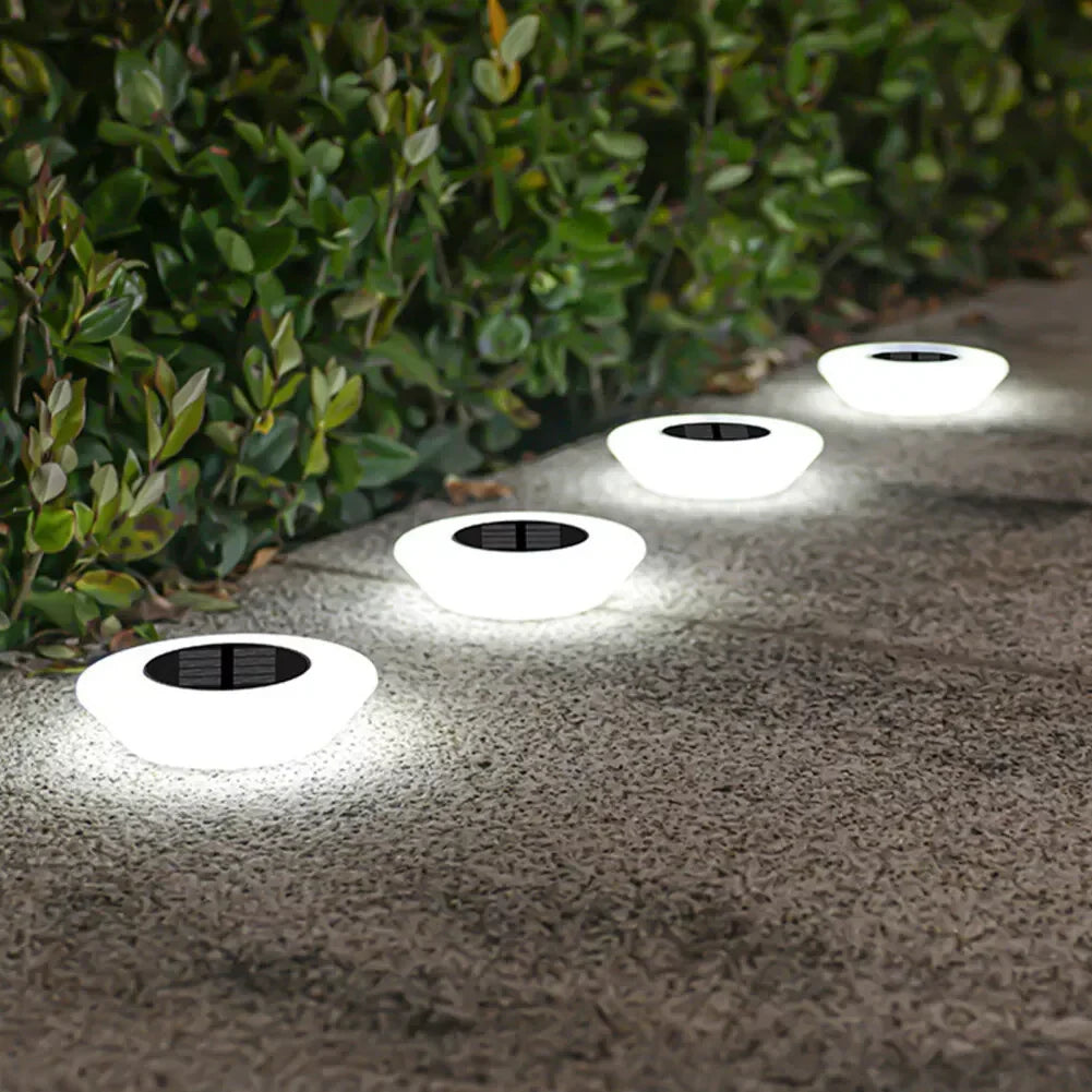 Solar Ground Spotlight Dusk-to-Dawn IP65 Waterproof