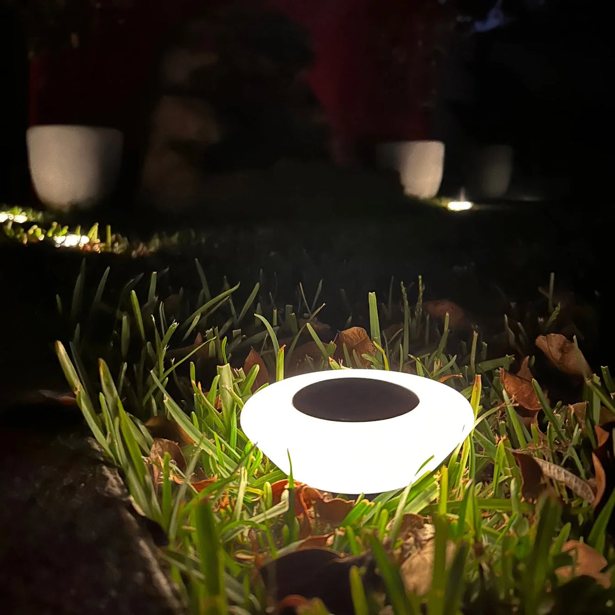 Solar Ground Spotlight Dusk-to-Dawn IP65 Waterproof