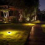 Solar Ground Spotlight Dusk-to-Dawn IP65 Waterproof