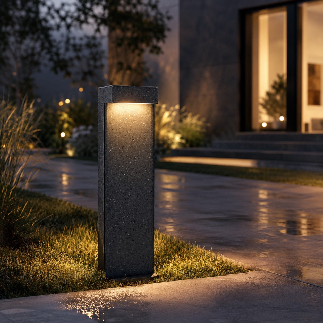 Solar & Hardwired Adjustable L-Shaped Path Light (IP65 Waterproof)
