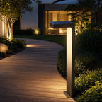 Solar & Hardwired Adjustable L-Shaped Path Light (IP65 Waterproof)