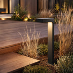 Solar & Hardwired Adjustable L-Shaped Path Light (IP65 Waterproof)