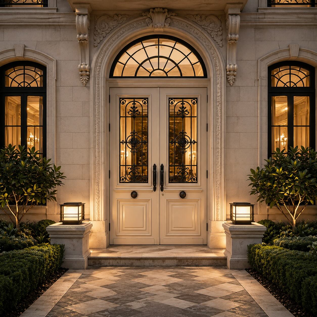 Solar & Hardwired Outdoor Pillar Light (Tri-Color LED)