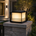 Solar & Hardwired Outdoor Pillar Light (Tri-Color LED)
