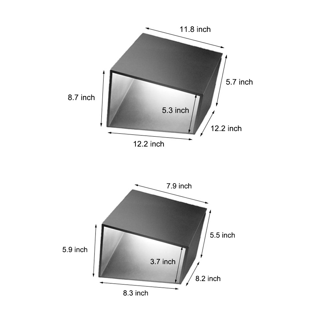Solar & Hardwired Stainless Steel Cube Path Light