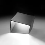 Solar & Hardwired Stainless Steel Cube Path Light