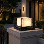 Solar & Hardwired Stainless Steel Pillar Light
