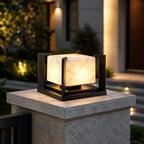 Solar & Hardwired Stainless Steel Pillar Light