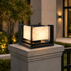 Solar & Hardwired Stainless Steel Pillar Light