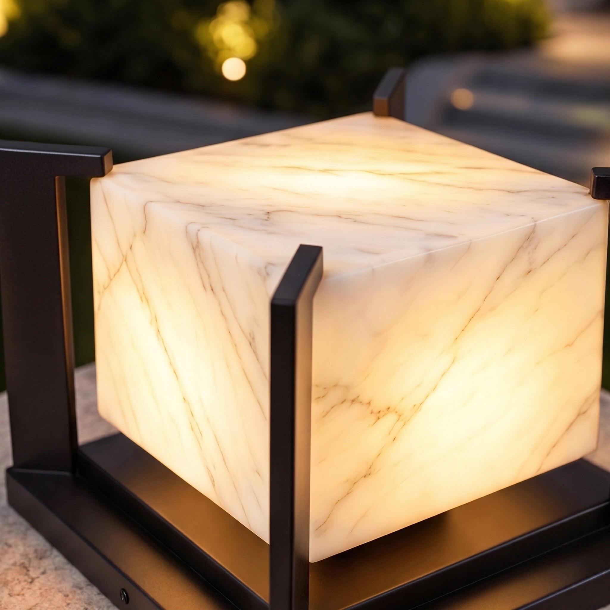 Solar & Hardwired Stainless Steel Pillar Light