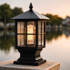 Solar & Hardwired Weatherproof Pillar Light