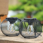 Solar Lantern Automatic Dusk Sensor Weather-Resistant 14-Hour Runtime