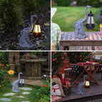 Solar Lantern Elephant Resin Warm White