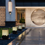 Solar Lantern Intricate Cutout Weather-Resistant