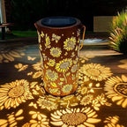 Solar Lantern Solar-Powered Pattern Projection IP55 Waterproof