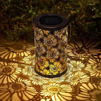 Solar Lantern Solar-Powered Pattern Projection IP55 Waterproof