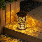 Solar Lantern Solar-Powered Pattern Projection IP55 Waterproof