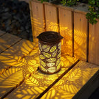 Solar Lantern Solar-Powered Pattern Projection IP55 Waterproof