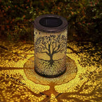 Solar Lantern Solar-Powered Pattern Projection IP55 Waterproof