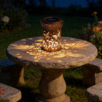 Solar Lantern Solar-Powered Pattern Projection IP55 Waterproof
