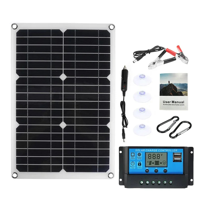 Solar Panel 30W Flexible Monocrystalline Dual USB