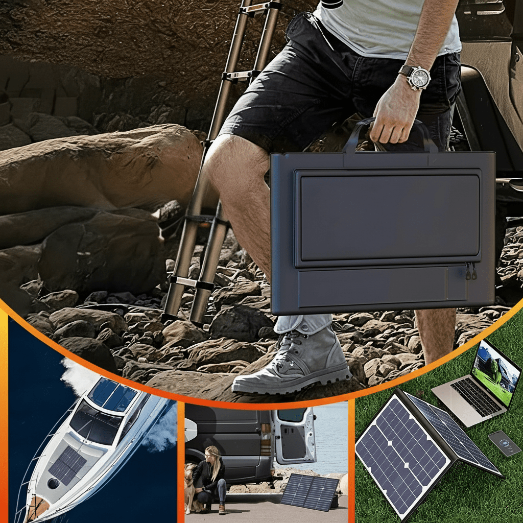 Solar Panel Kit 1000W Foldable Multi-Port Charging