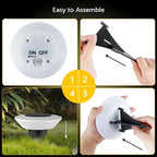 Solar Path Lights Set of 4 Automatic Dusk Sensor