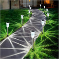 Solar Pathway Lights Automatic Dusk-To-Dawn Set of 10