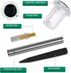 Solar Pathway Lights Automatic Dusk-To-Dawn Set of 10