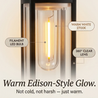 Solar Pathway Lights Vintage Filament Weatherproof