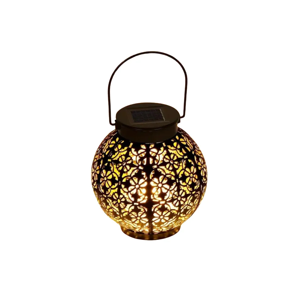 Solar Patio Light Metal Waterproof Warm Glow