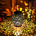 Solar Patio Light Metal Waterproof Warm Glow