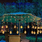 Solar Pendant String Lights Warm LED & Weather-Resistant