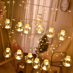 Solar Pendant String Lights Warm LED & Weather-Resistant