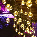 Solar Pendant String Lights Warm LED & Weather-Resistant